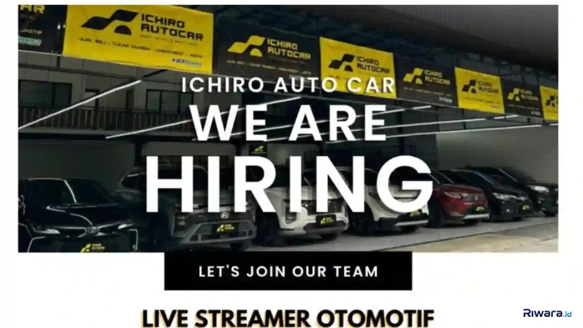 Lowongan kerja live streamer otomotif